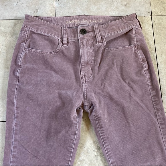 American Eagle Hi-Rise Jegging Corduroy Pants Super Stretch X4 - Picture 2 of 15